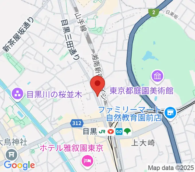 東京倶楽部 目黒店の地図
