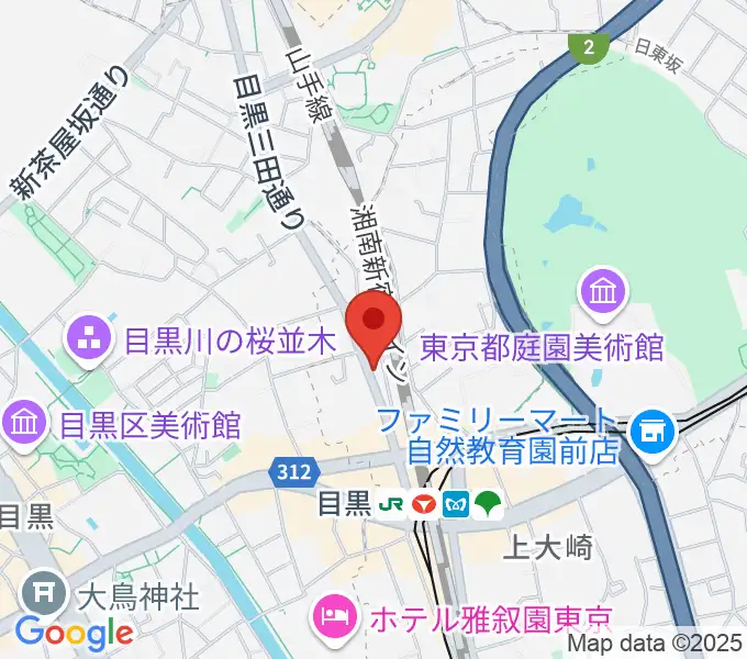 東京倶楽部 目黒店の地図