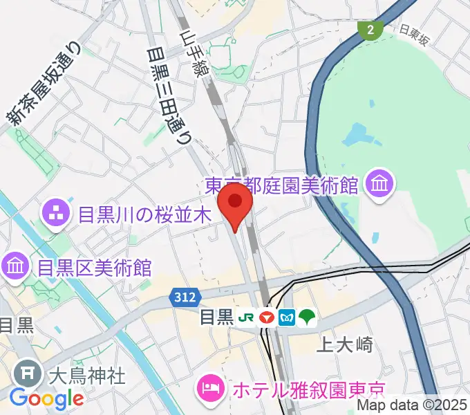 東京倶楽部 目黒店の地図