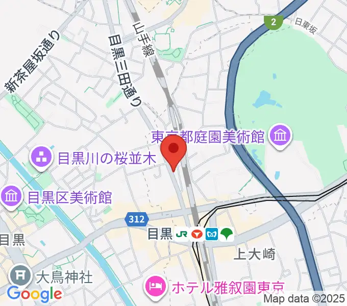 東京倶楽部 目黒店の地図
