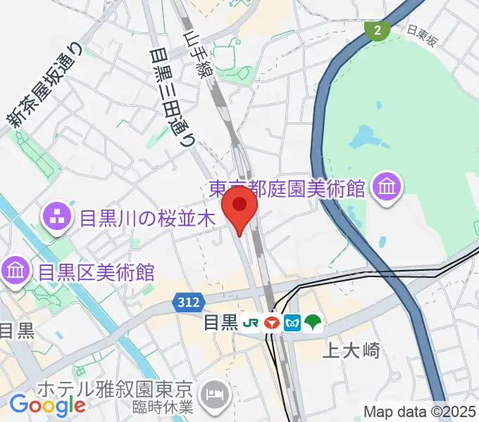 東京倶楽部 目黒店の地図