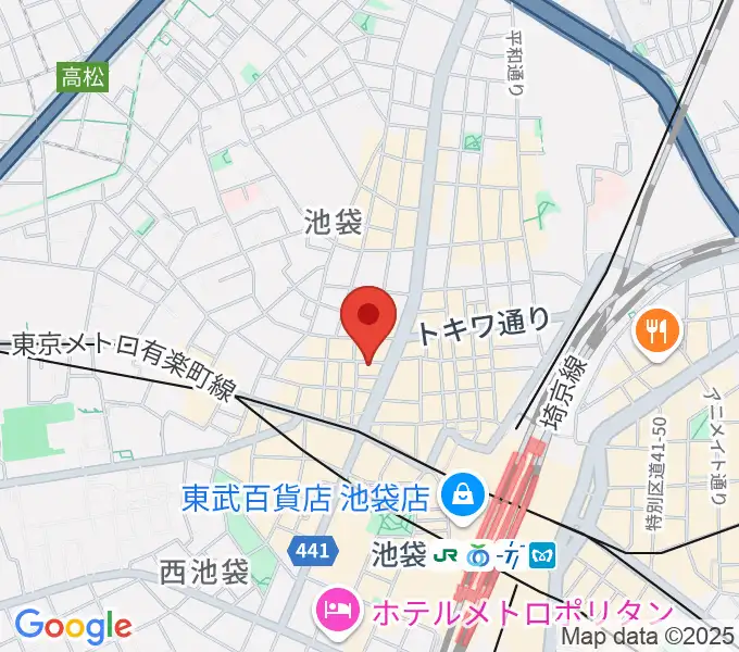 池袋ばがぼんどの地図