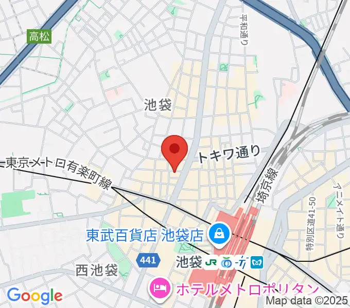 池袋ばがぼんどの地図