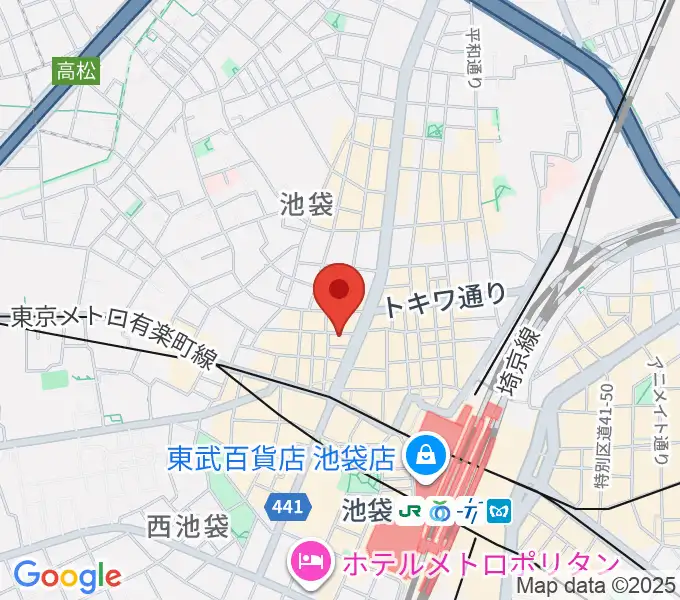 池袋ばがぼんどの地図
