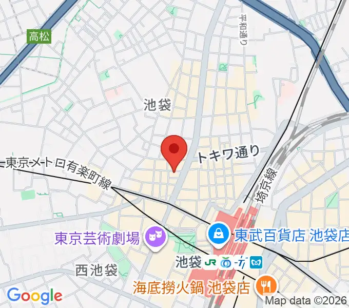 池袋ばがぼんどの地図