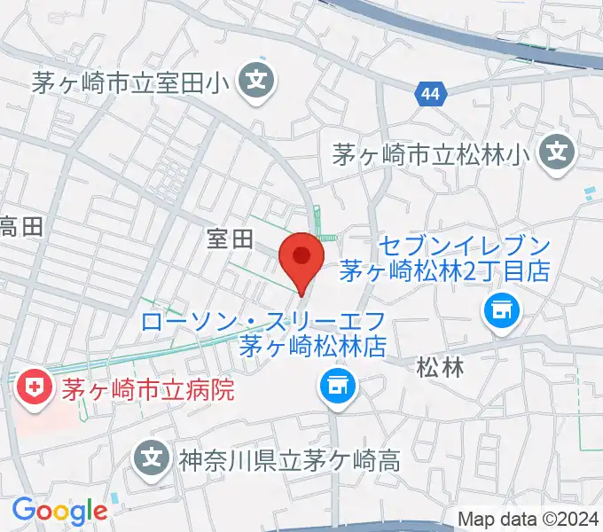 パプリカミュージックの地図