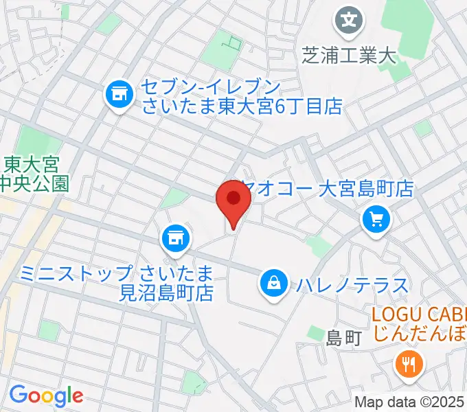 レスポワールピアノ教室の地図