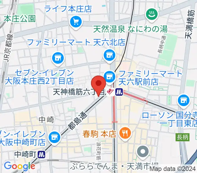 凛ミュージック 天六教室の地図