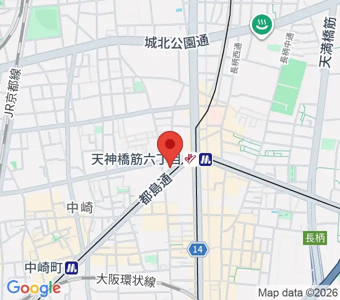凛ミュージック 天六教室の地図