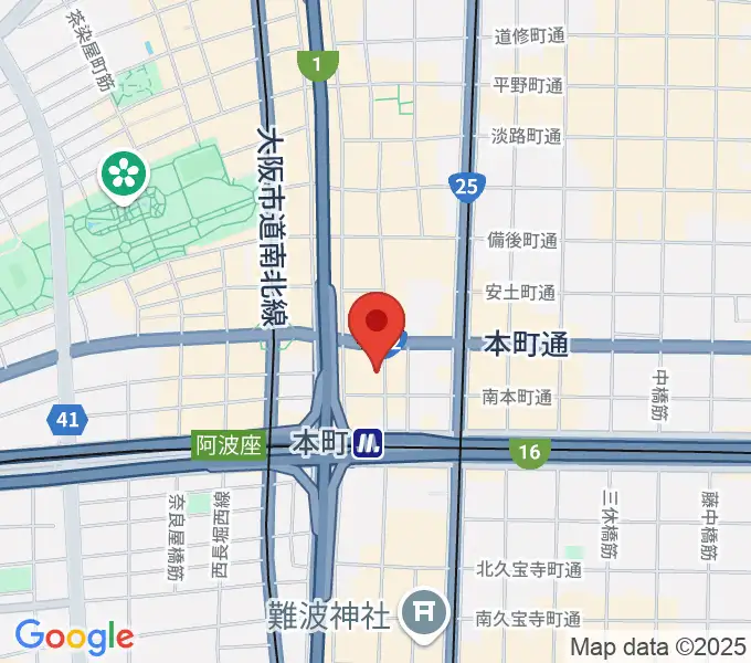 凛ミュージック 本町ピアノサロンの地図