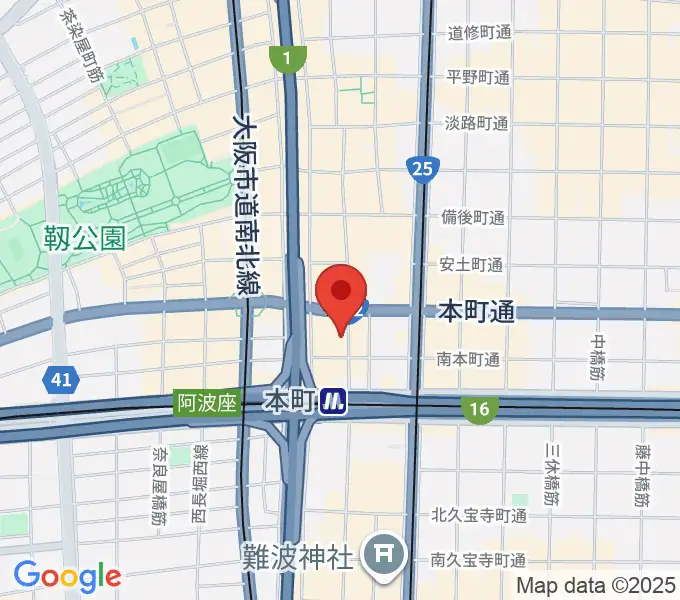 凛ミュージック 本町ピアノサロンの地図