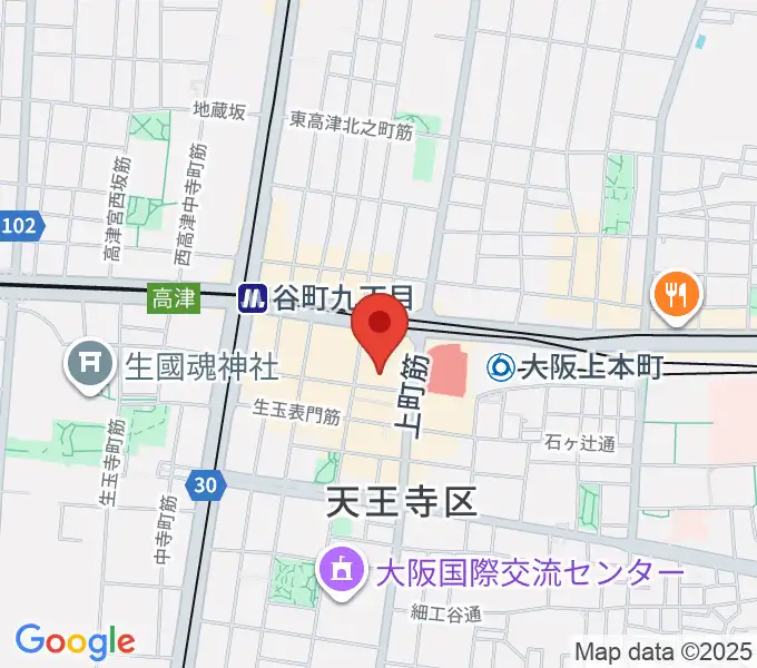 凛ミュージック 上本町ハイハイタウン教室の地図