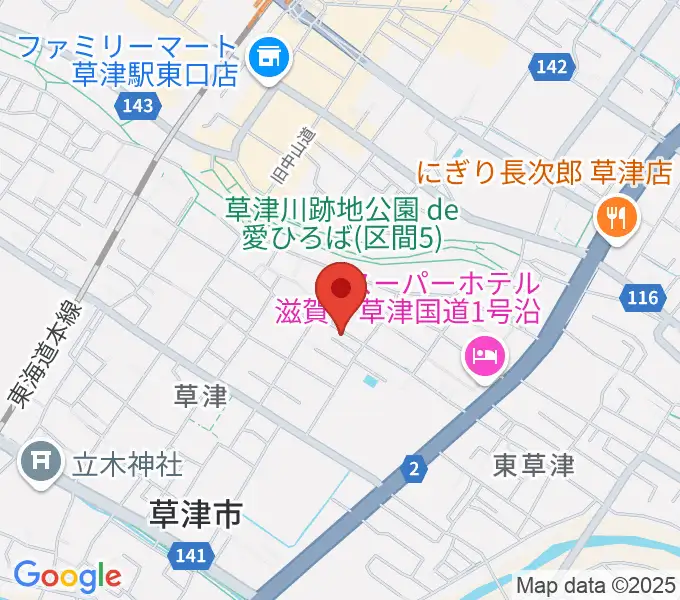 松尾ピアノ教室の地図