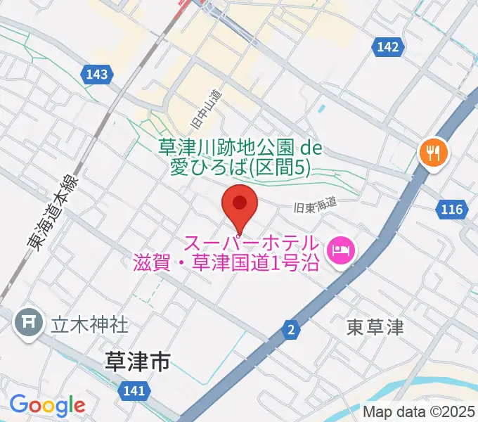 松尾ピアノ教室の地図