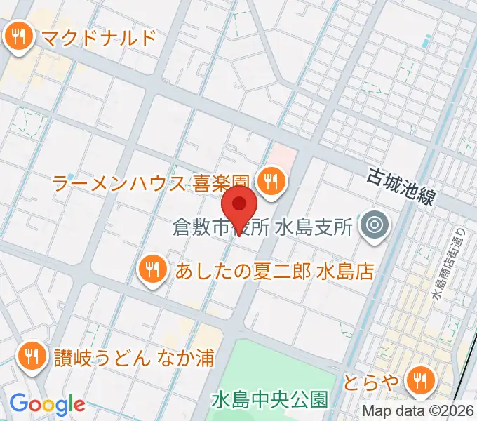 ミュージックセンター水島 ヤマハミュージックの地図