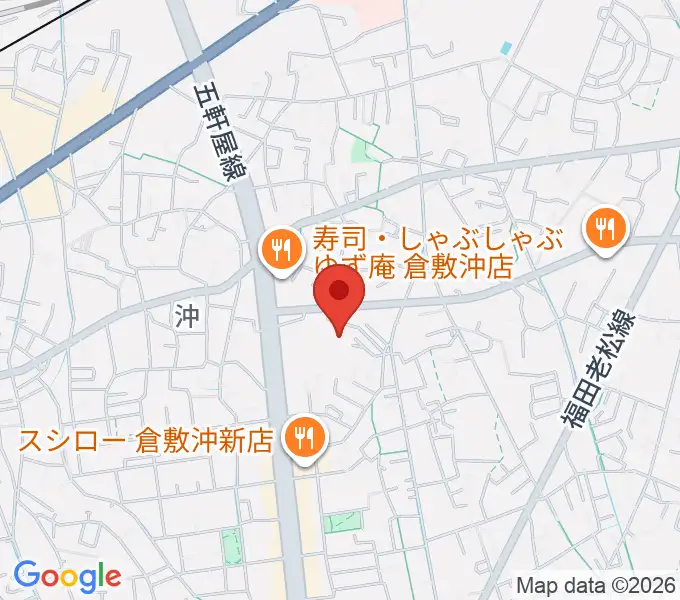ミュージックアベニュー倉敷 ヤマハミュージックの地図