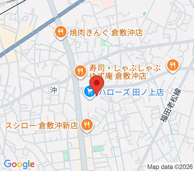 ミュージックアベニュー倉敷 ヤマハミュージックの地図