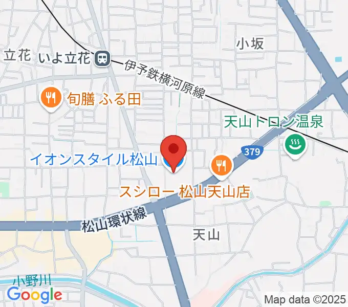 イオンスタイル松山センター ヤマハミュージックの地図