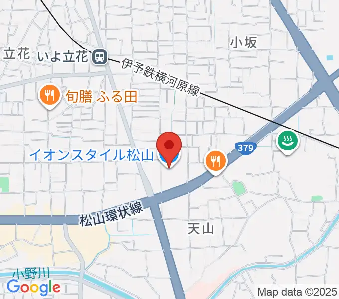 イオンスタイル松山センター ヤマハミュージックの地図