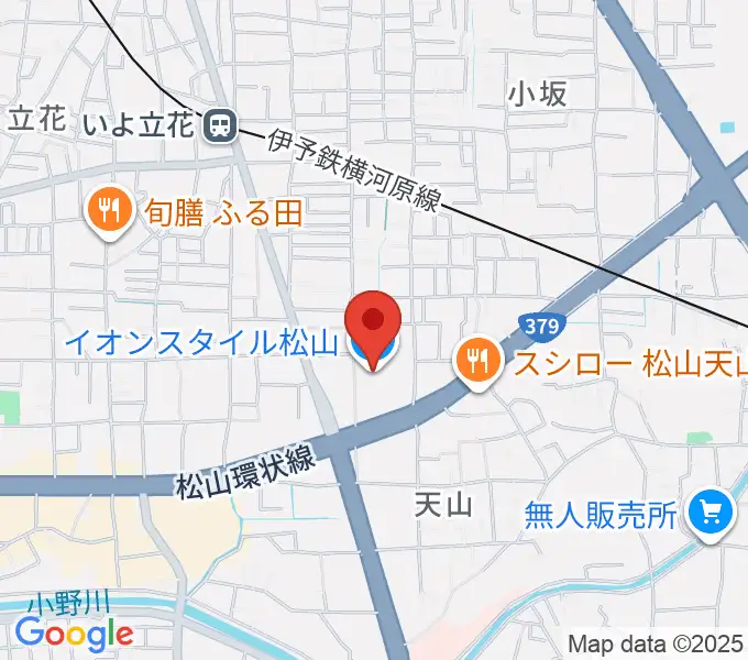 イオンスタイル松山センター ヤマハミュージックの地図