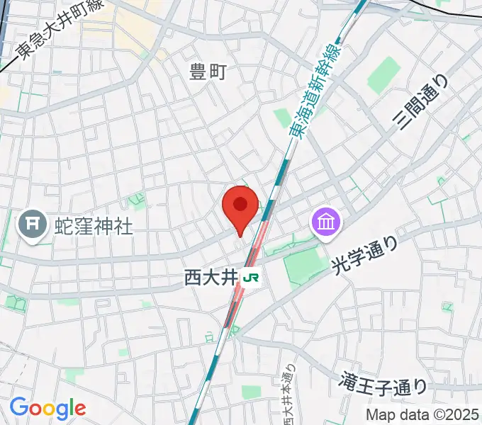 しながわギター教室の地図