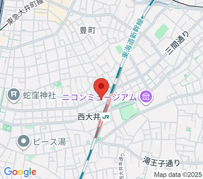 しながわギター教室の地図