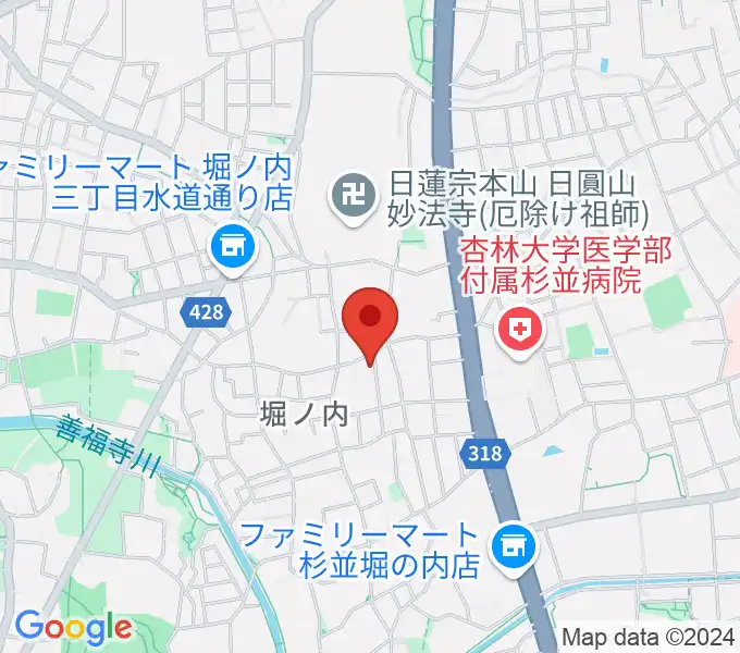 まつもと音楽教室の地図