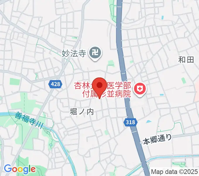 まつもと音楽教室の地図