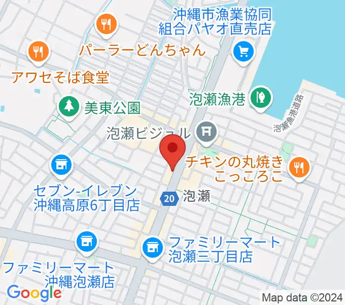 Yumeボーカル教室 沖縄/泡瀬校の地図