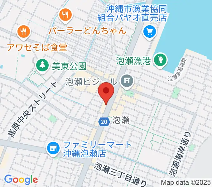 Yumeボーカル教室 沖縄/泡瀬校の地図