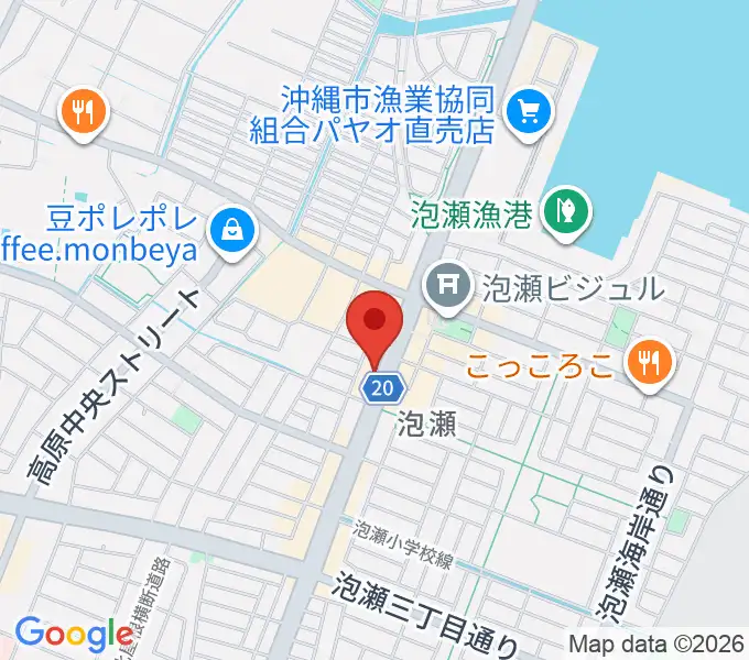Yumeボーカル教室 沖縄/泡瀬校の地図