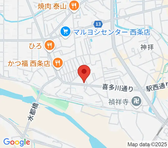 西条センター ヤマハミュージックの地図
