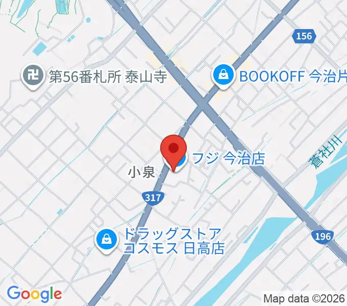 今治センター ヤマハミュージックの地図