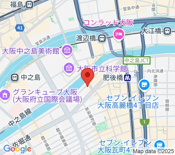オンユー楽器の地図