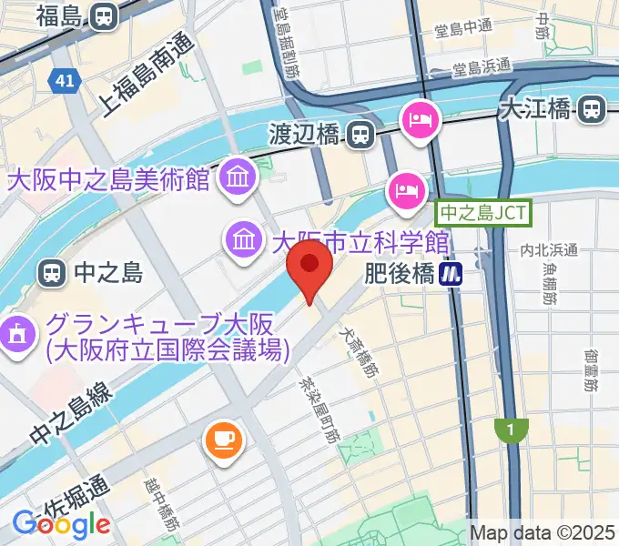 オンユー楽器の地図