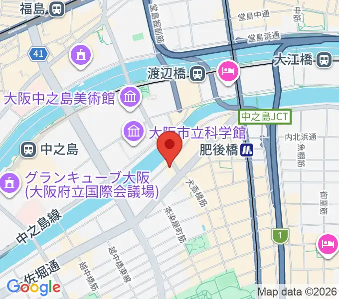 オンユー楽器の地図