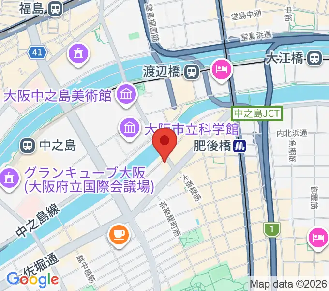 オンユー楽器の地図