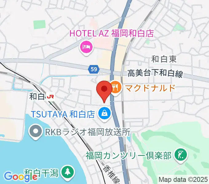 和白センター ヤマハミュージックの地図