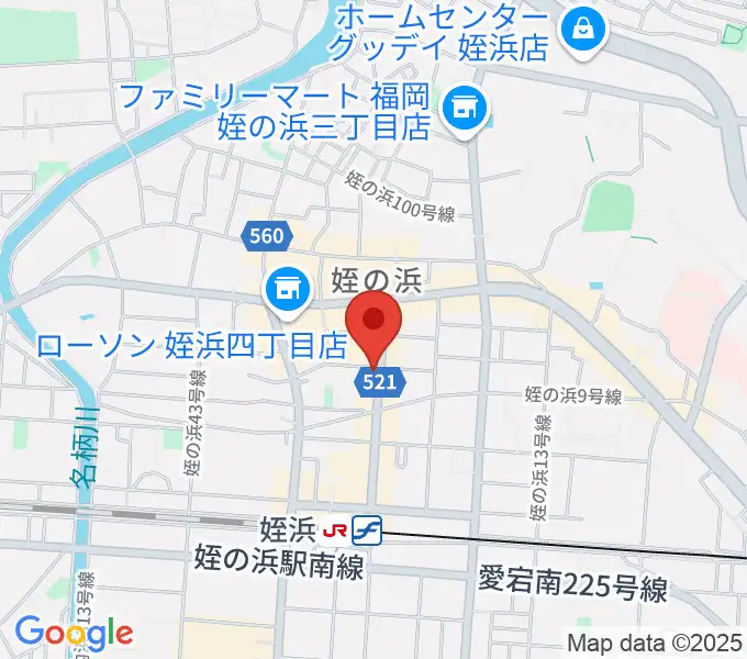 姪浜センター ヤマハミュージックの地図