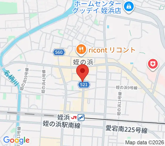 姪浜センター ヤマハミュージックの地図