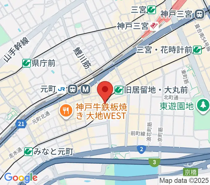 国際楽器の地図