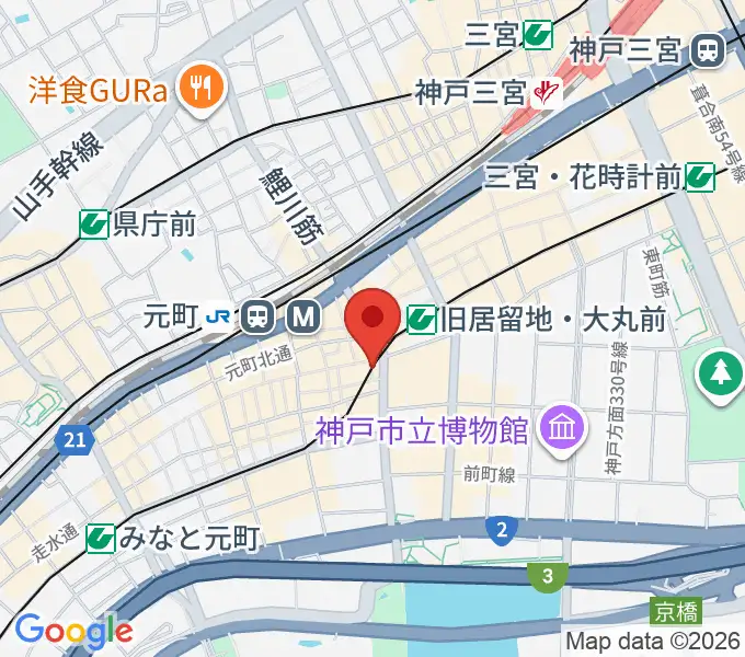 国際楽器の地図