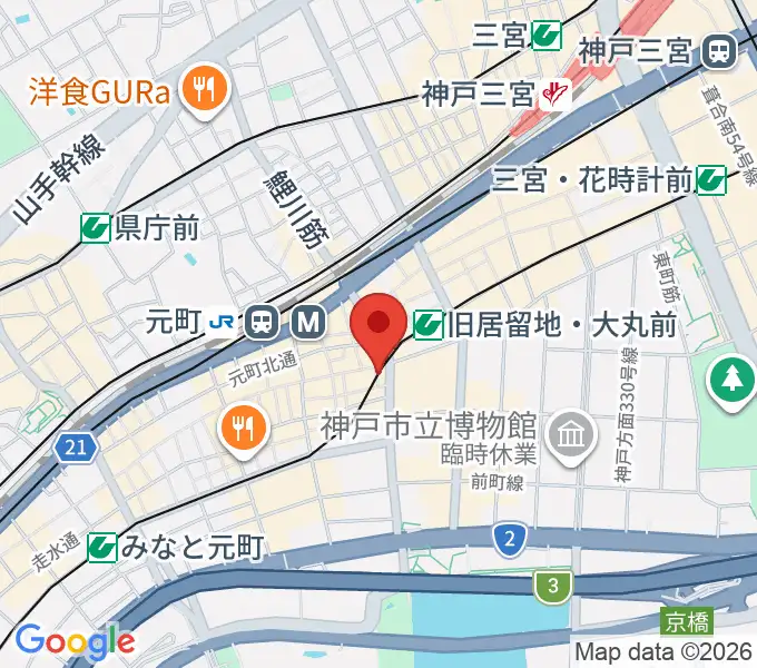 国際楽器の地図