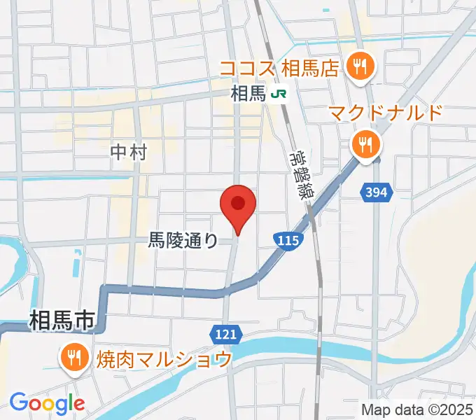 オアシス楽器 相馬店の地図