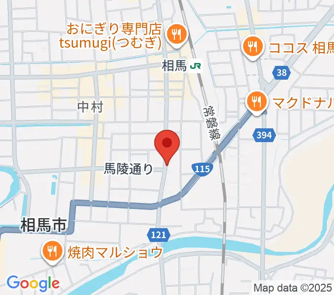 オアシス楽器 相馬店の地図