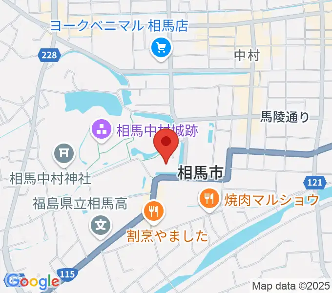 オアシス音楽センター（相馬センター）の地図