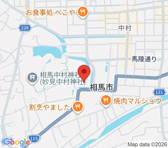 オアシス音楽センター（相馬センター）の地図