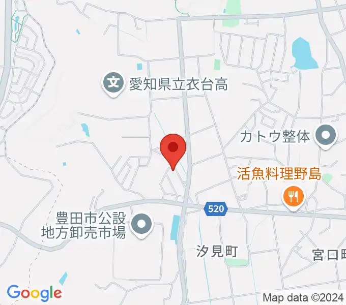 谷口ピアノ調律事務所の地図