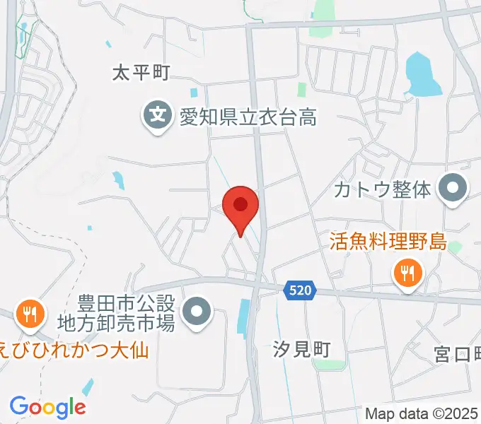 谷口ピアノ調律事務所の地図