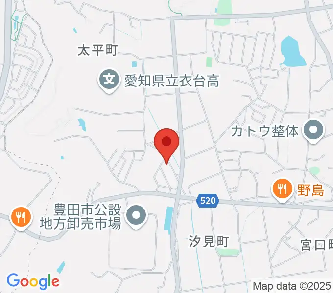 谷口ピアノ調律事務所の地図